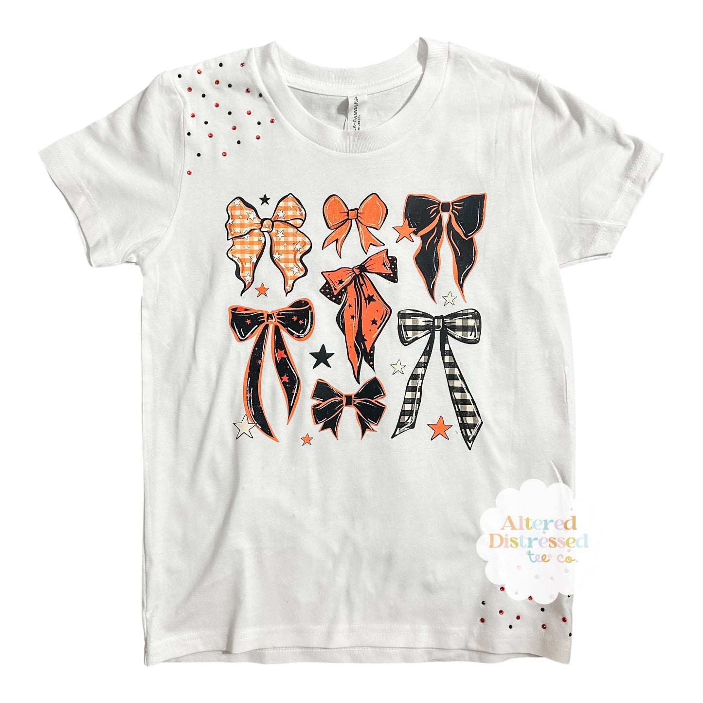 Black/Orange bow collage