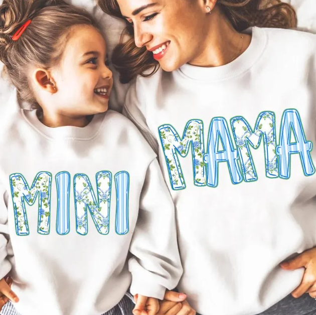 Blue Floral Mama/Mini