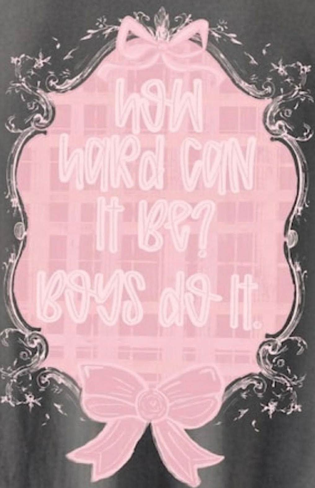 How hard can it be, boys do it