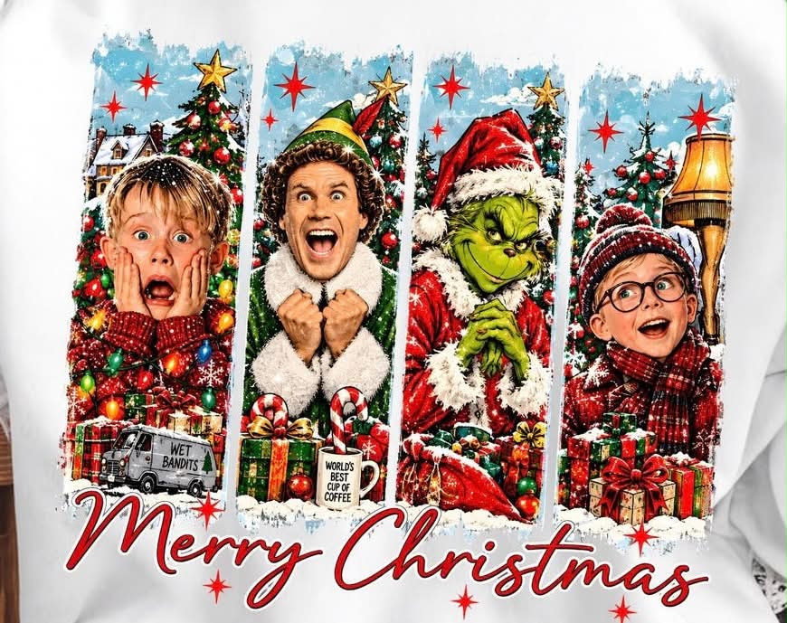 Christmas movie collage