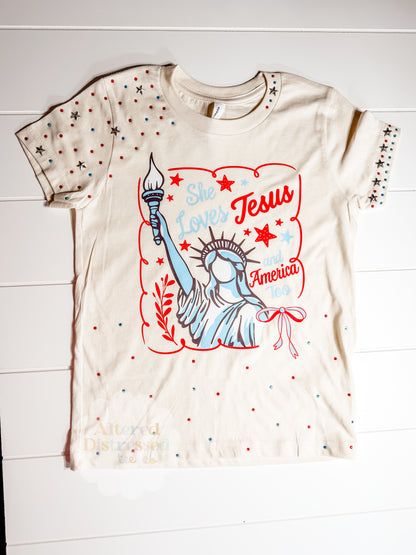 She loves Jesus and America too