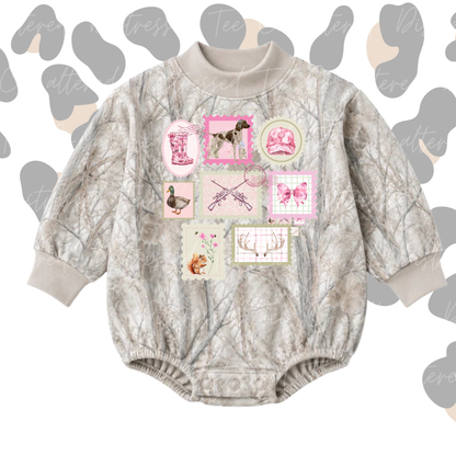 Pink hunting collage