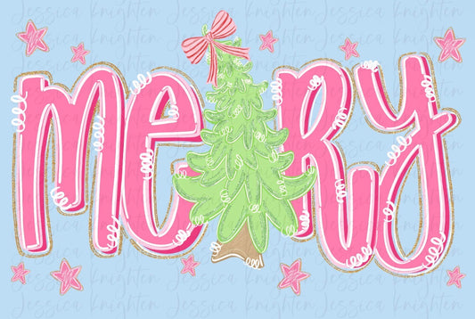 Pink Merry with Tree