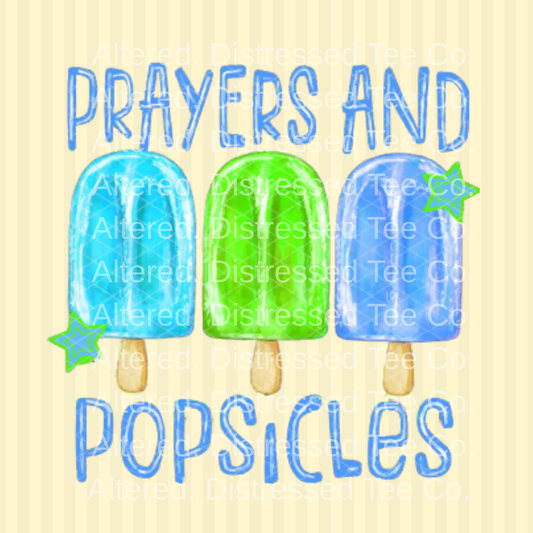 Prayers and Popsicles Blue