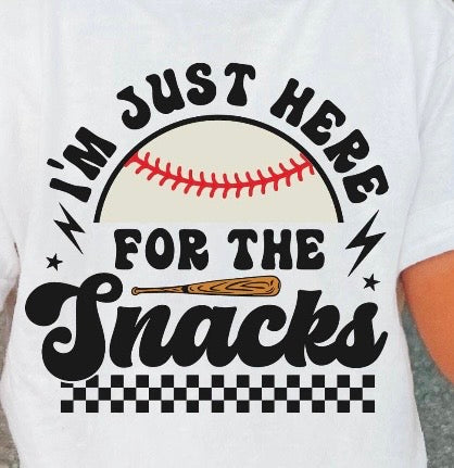 Here for the Snacks baseball