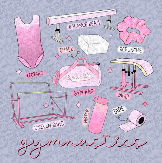 Gymnastics collage