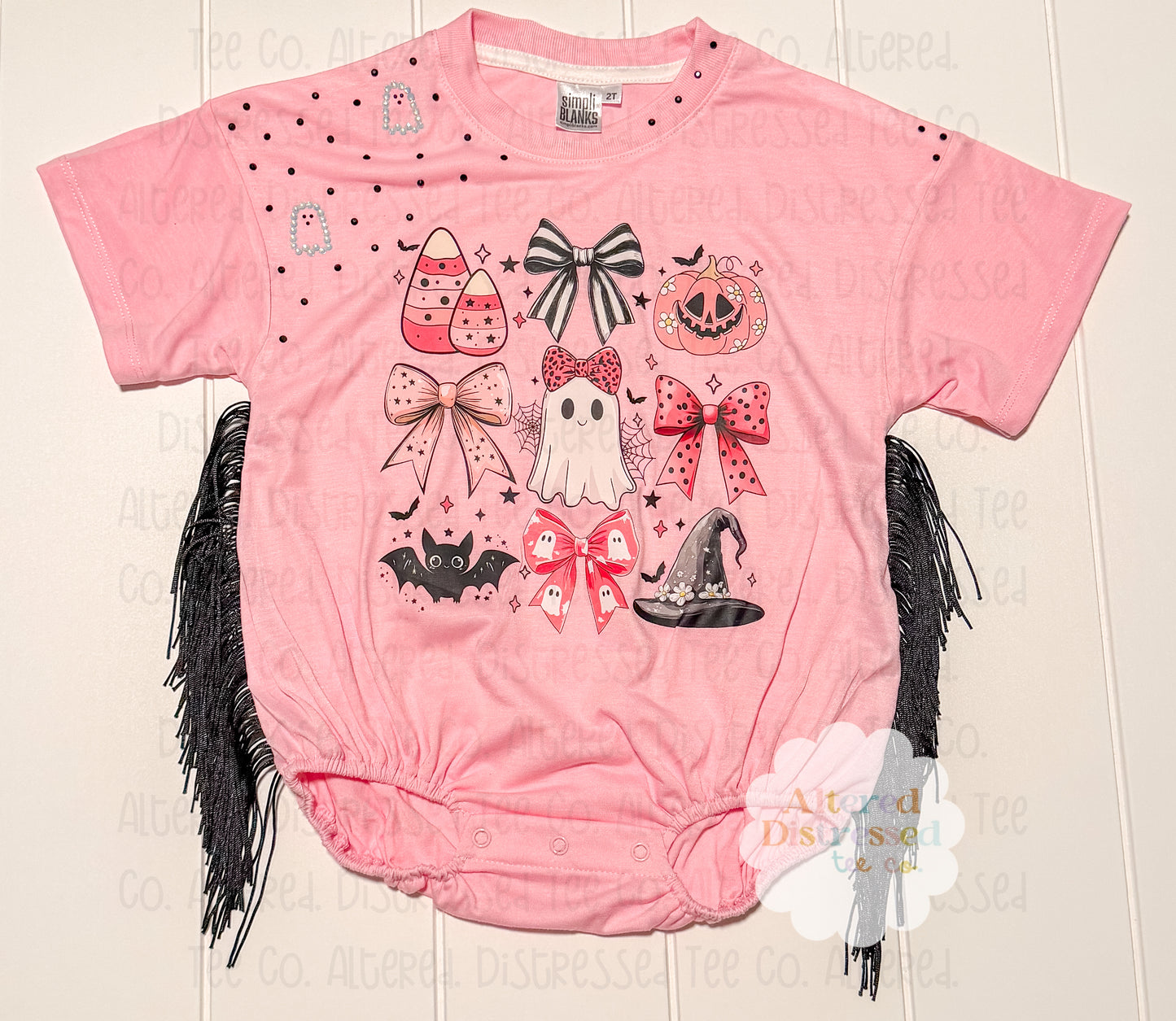 Halloween pink collage