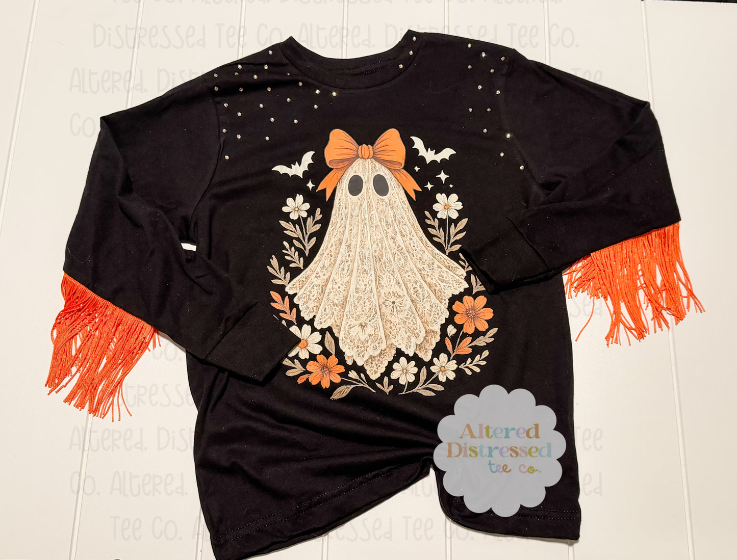 Floral ghost with bats