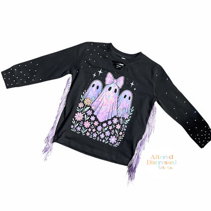 Floral purple ghosts