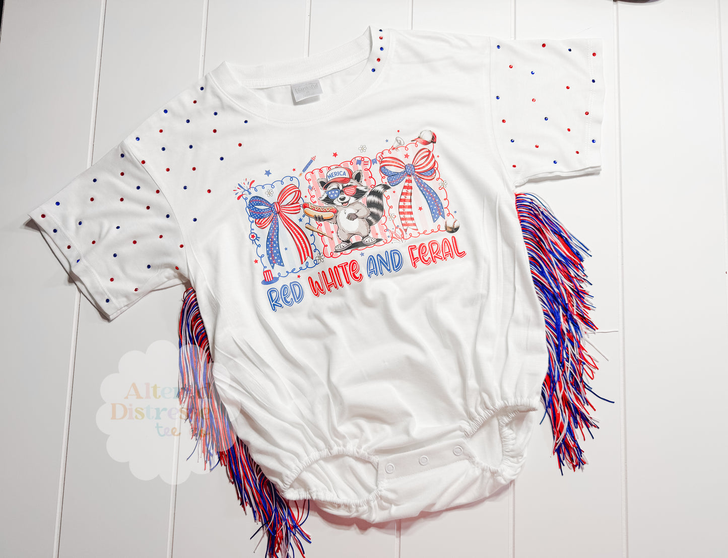 Red white and feral with bows