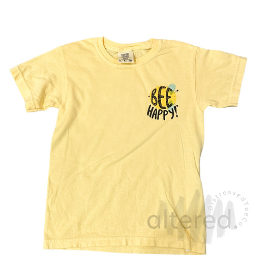 Bee Happy- Youth Small Comfort Colors