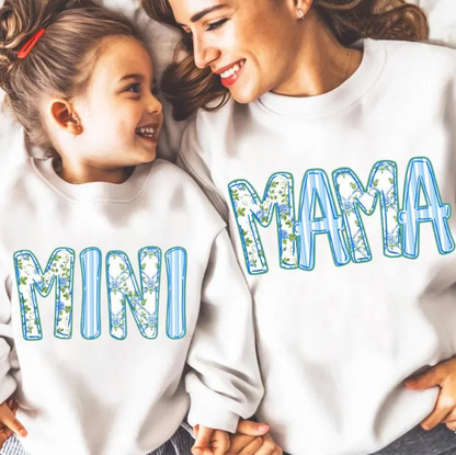 Blue Floral Mama/Mini