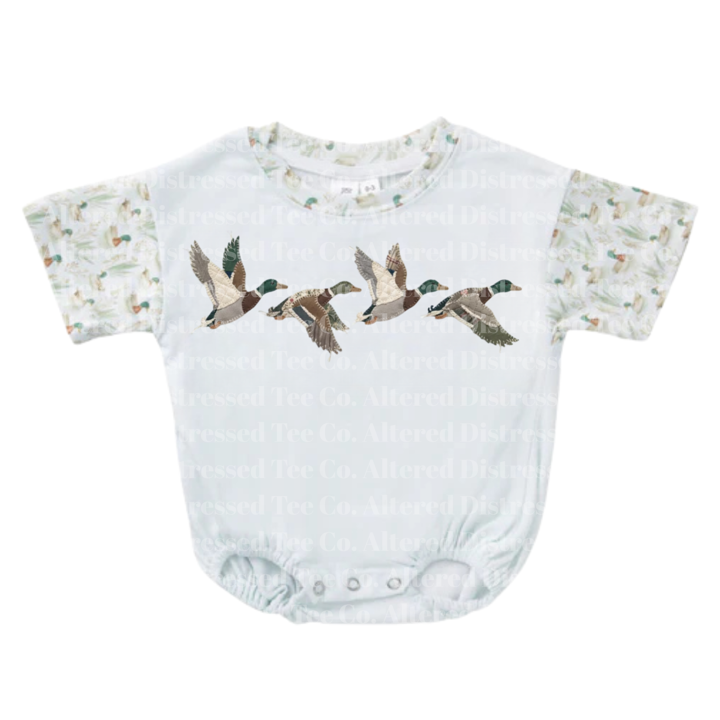 Faux Embroidered Ducks