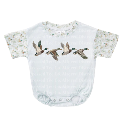 Faux Embroidered Ducks
