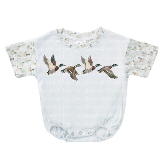 Faux Embroidered Ducks