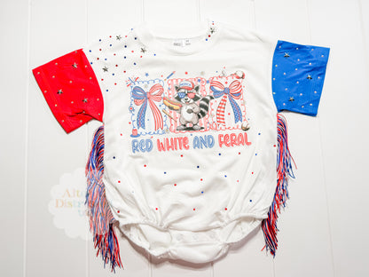 Red white and feral with bows