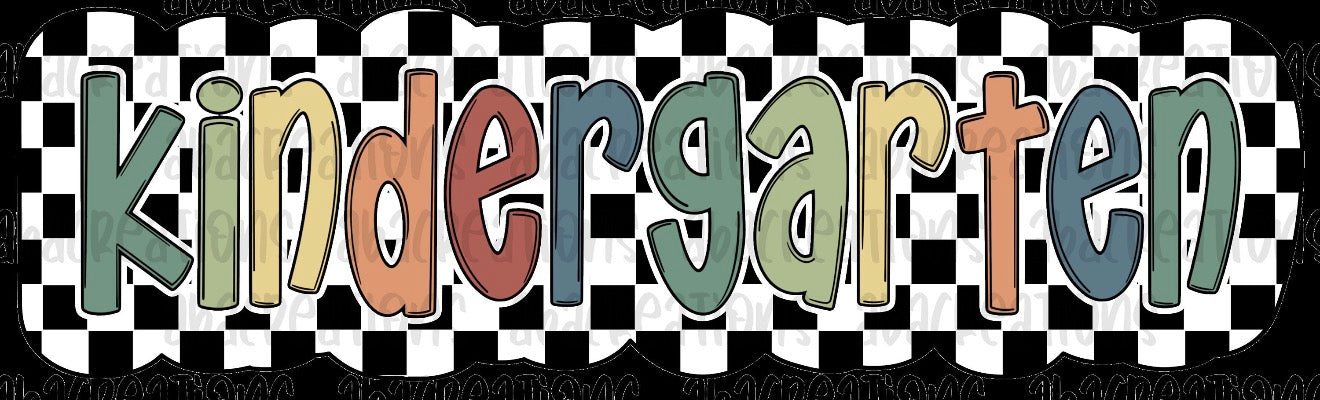 Kindergarten checkered