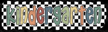 Kindergarten checkered
