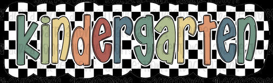 Kindergarten checkered