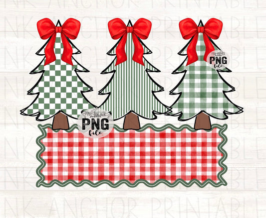 Tree Name with Bows
