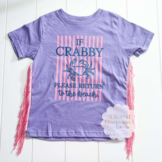 Girly if crabby please return to the beach