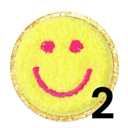 Neon Smiley Patches (6 options)