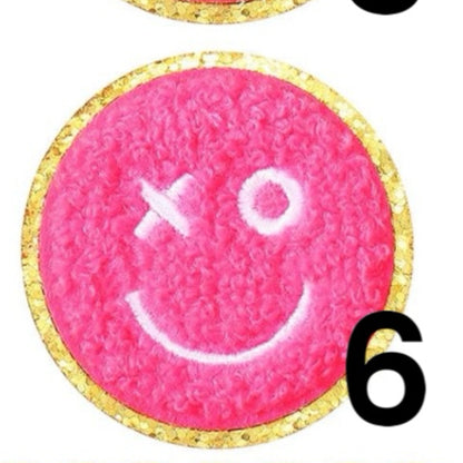 Neon Smiley Patches (6 options)