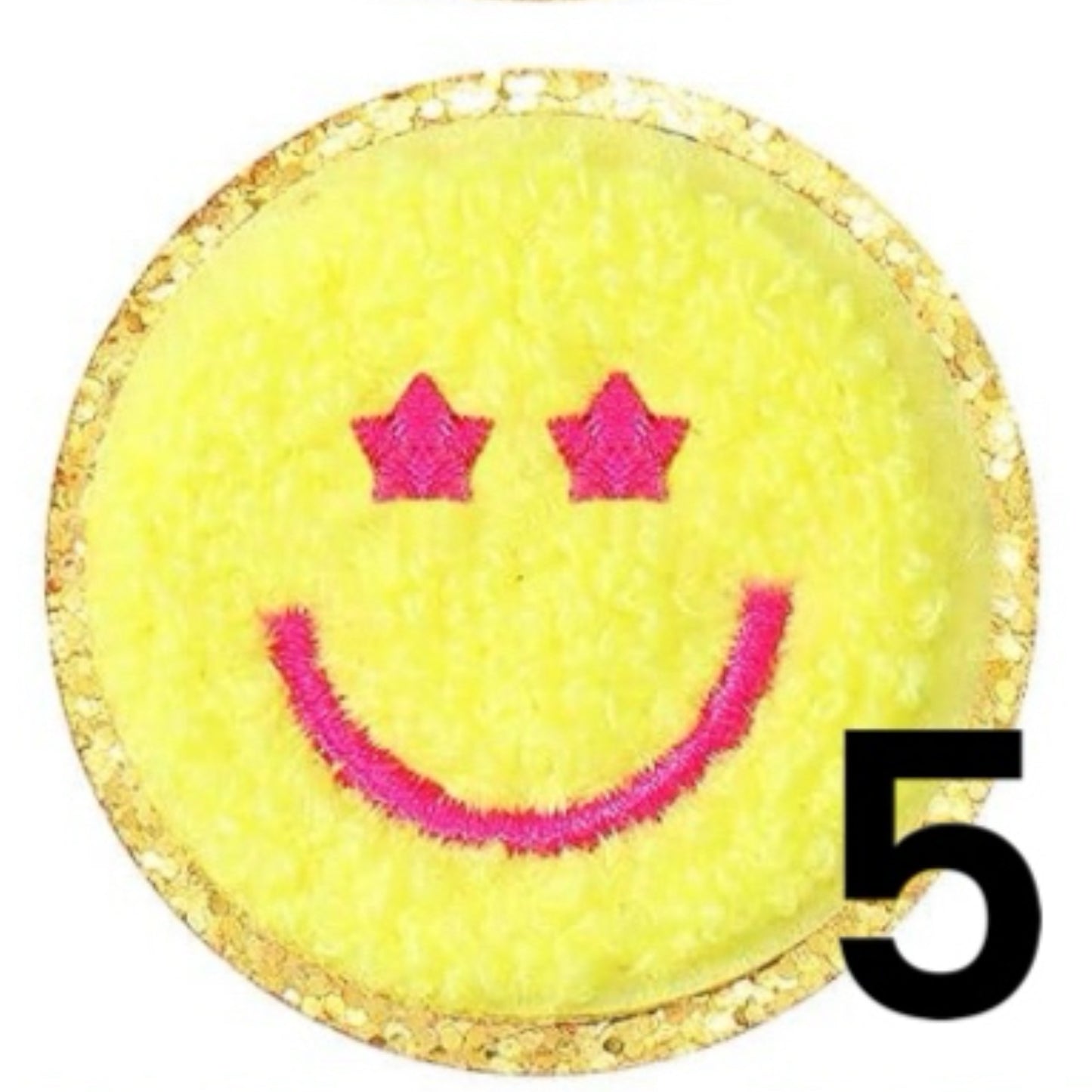 Neon Smiley Patches (6 options)