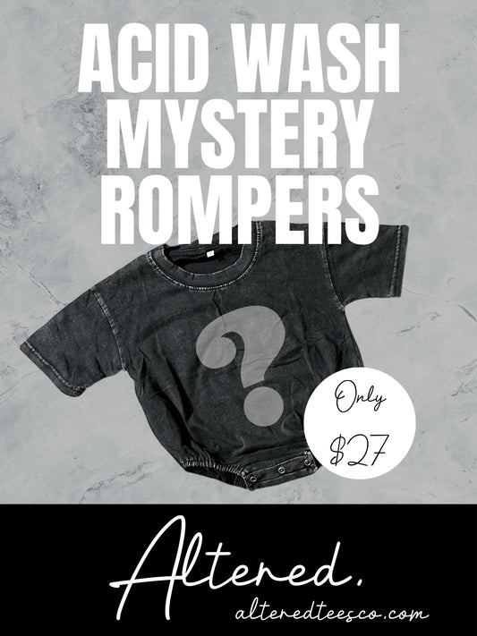 Mystery Acid Wash Rompers