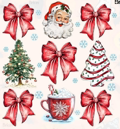 Santa Bow Collage