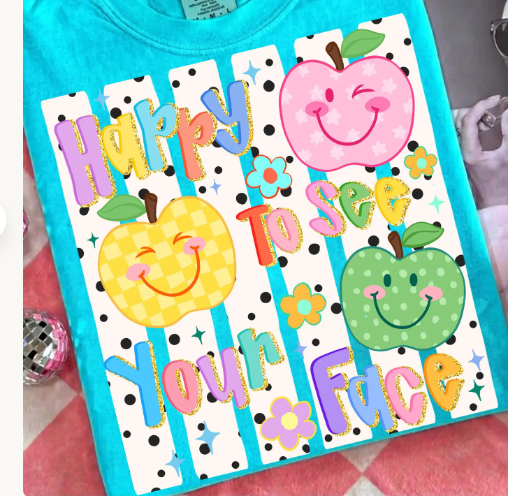 Happy to See Your Face Bright Apples