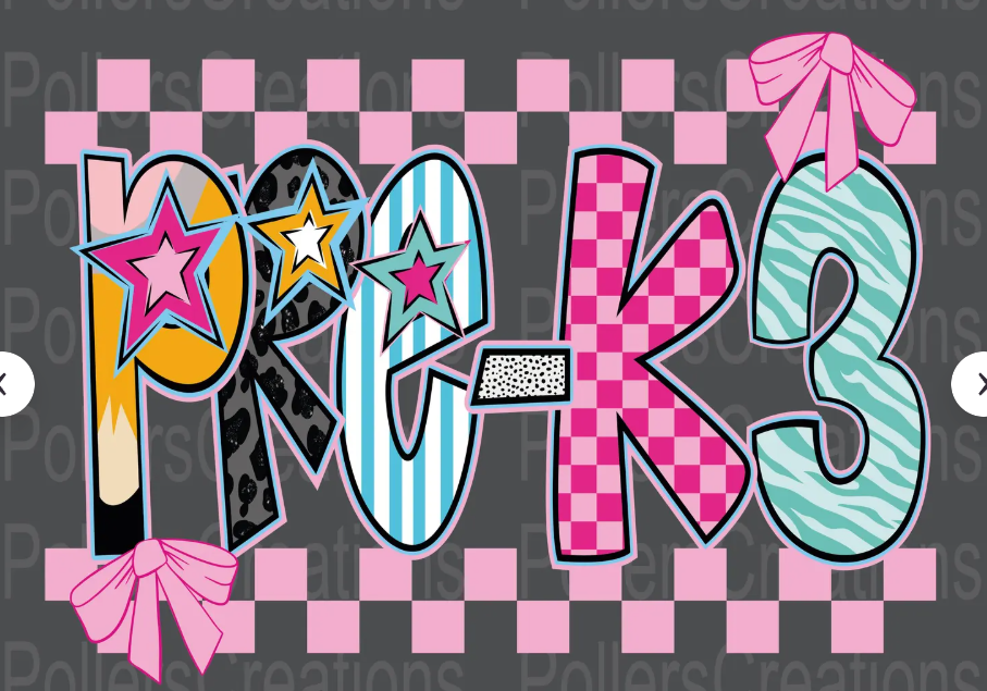 Pink Checkered Pre-K3